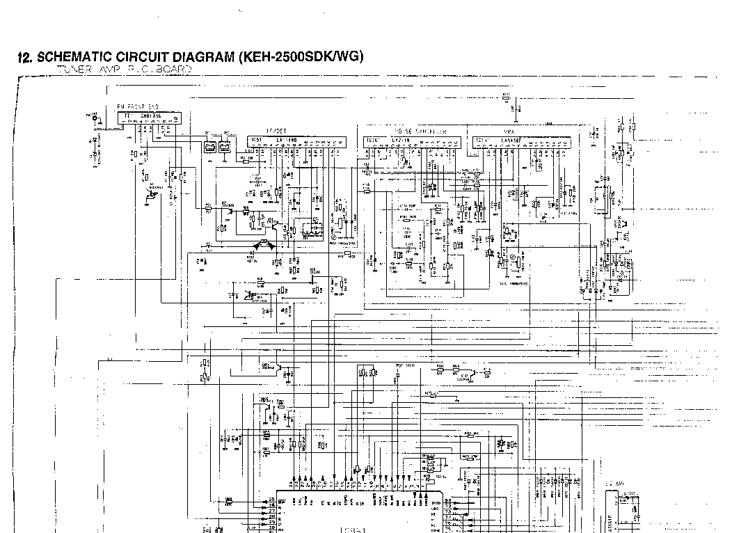 PIONEER KEH-2500SDK,WG SCH service manual (1st page)