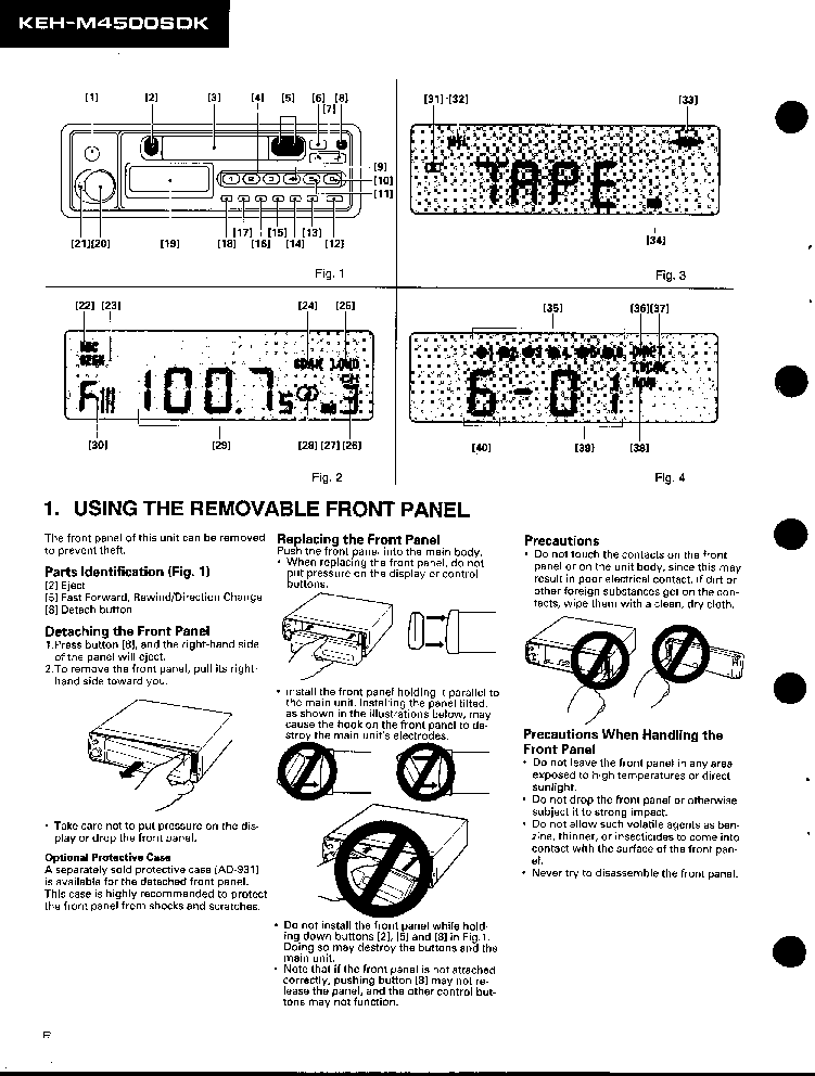 PIONEER KEH-M4500SDK KEH-M4000SDK CRT1473 service manual (2nd page)