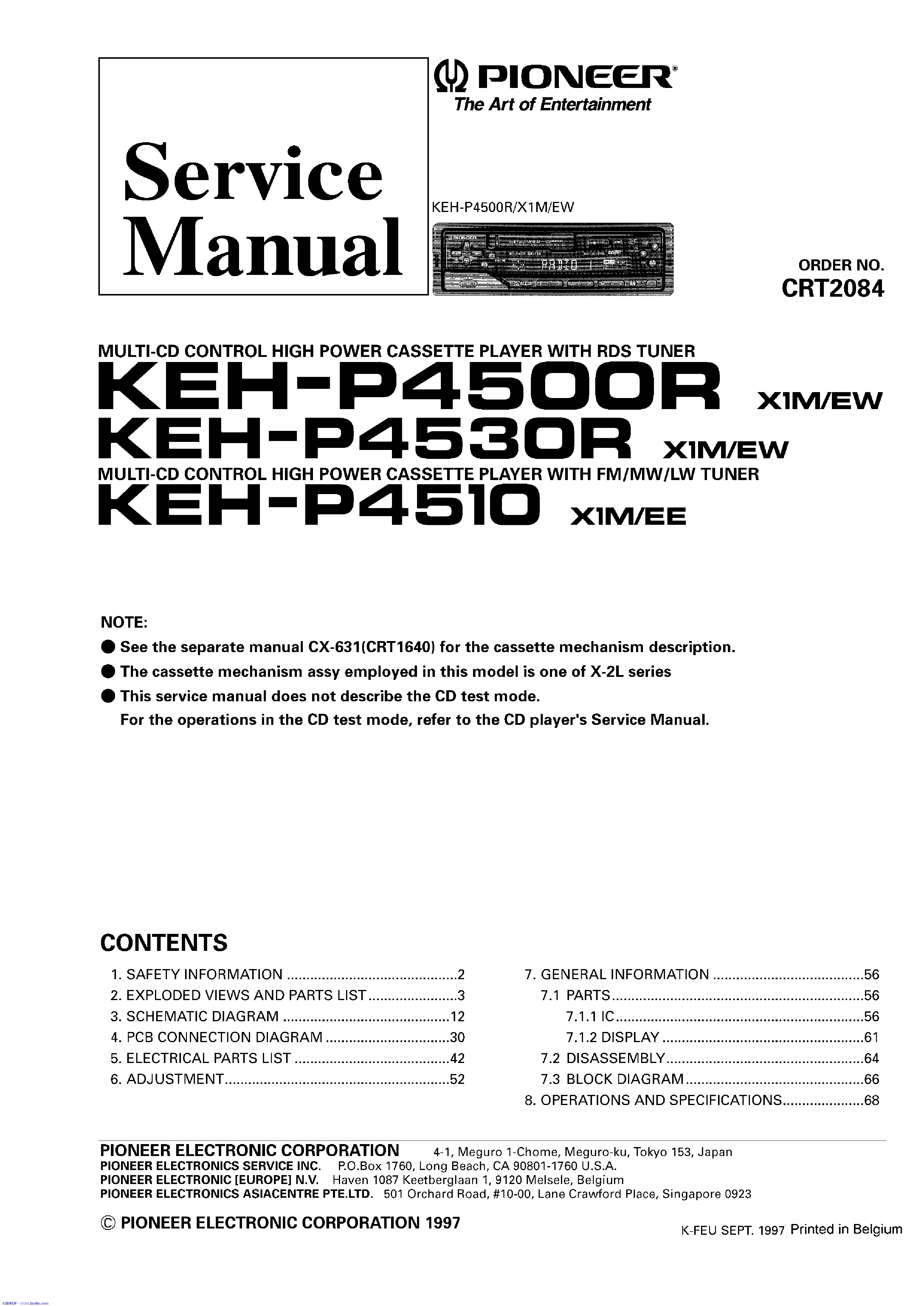 Инструкция pioneer keh p4510