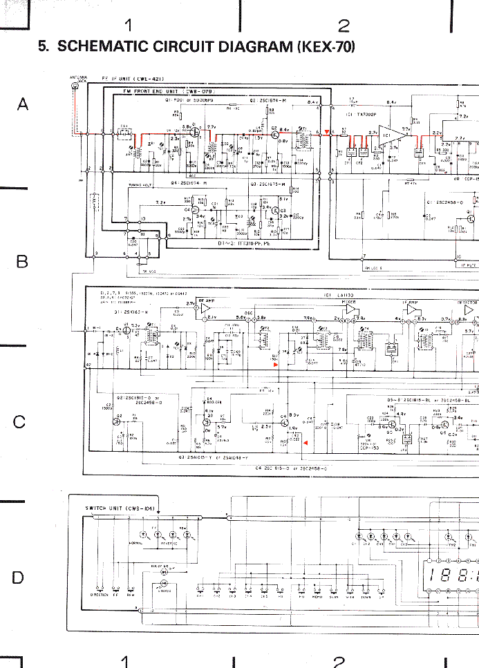 PIONEER KEX-70 KEX-73 service manual (2nd page)