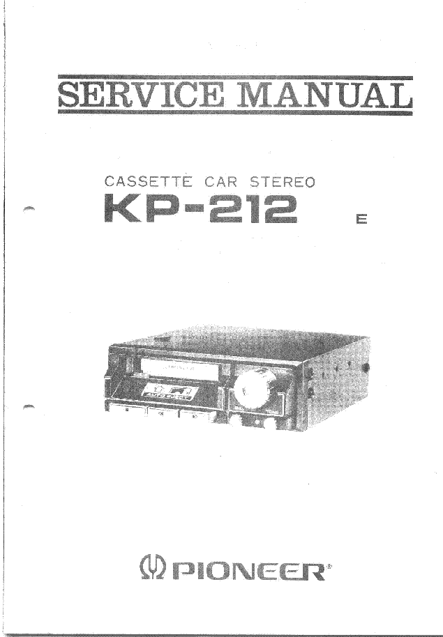 PIONEER KP-212 service manual (1st page)