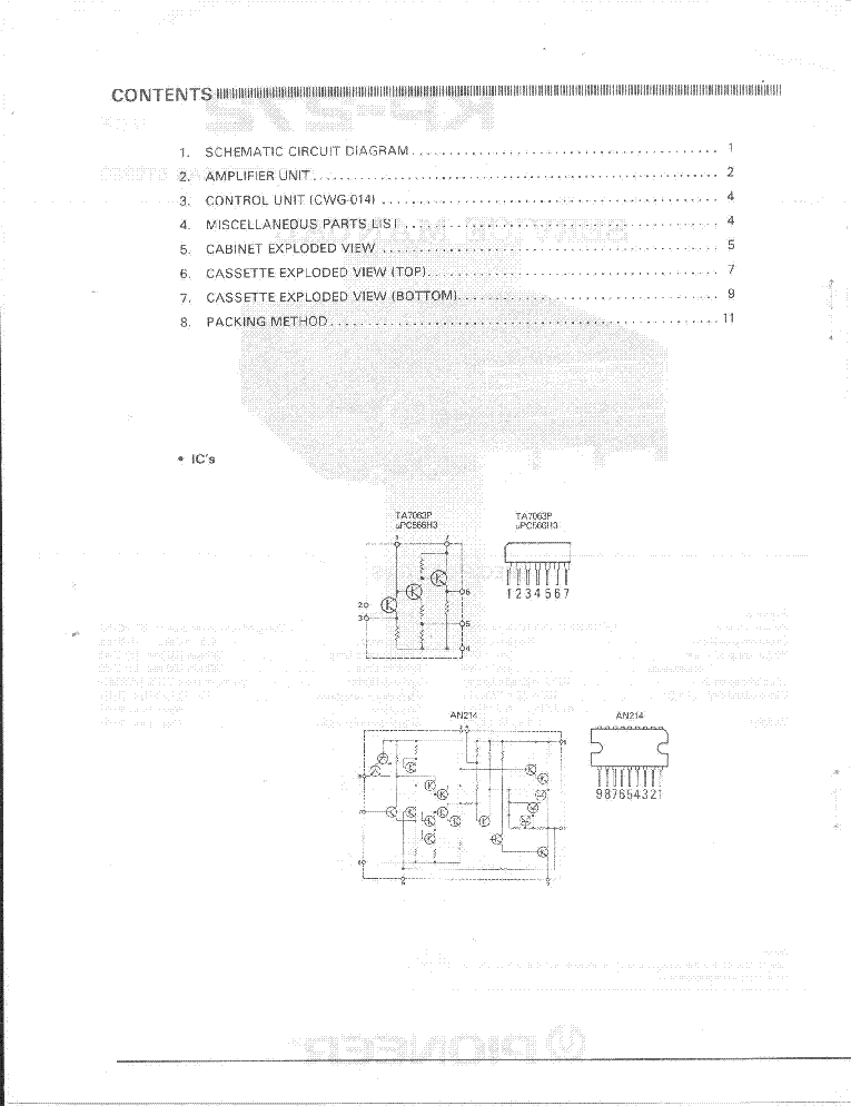 PIONEER KP-272 service manual (2nd page)