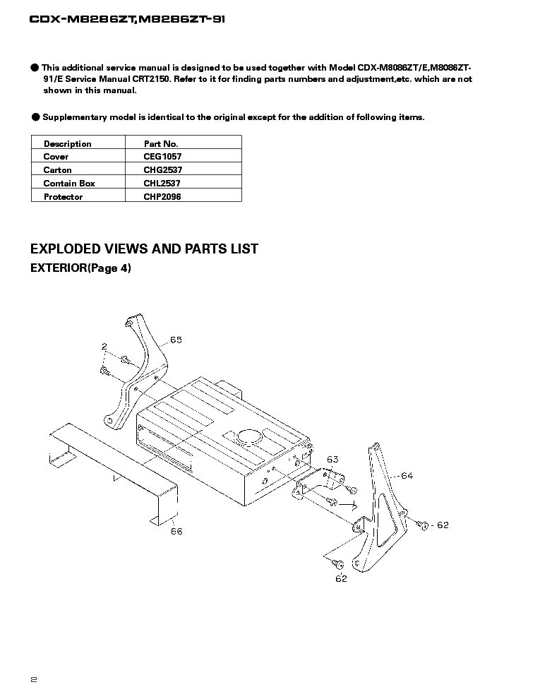 PIONEER LEXUS SC300 SC400 CDX-M8286-CRT2243- service manual (2nd page)