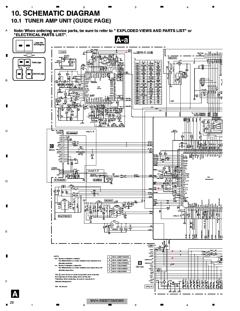 PIONEER MVH 350BT XME-W5 CRT5065 SCH service manual (1st page)