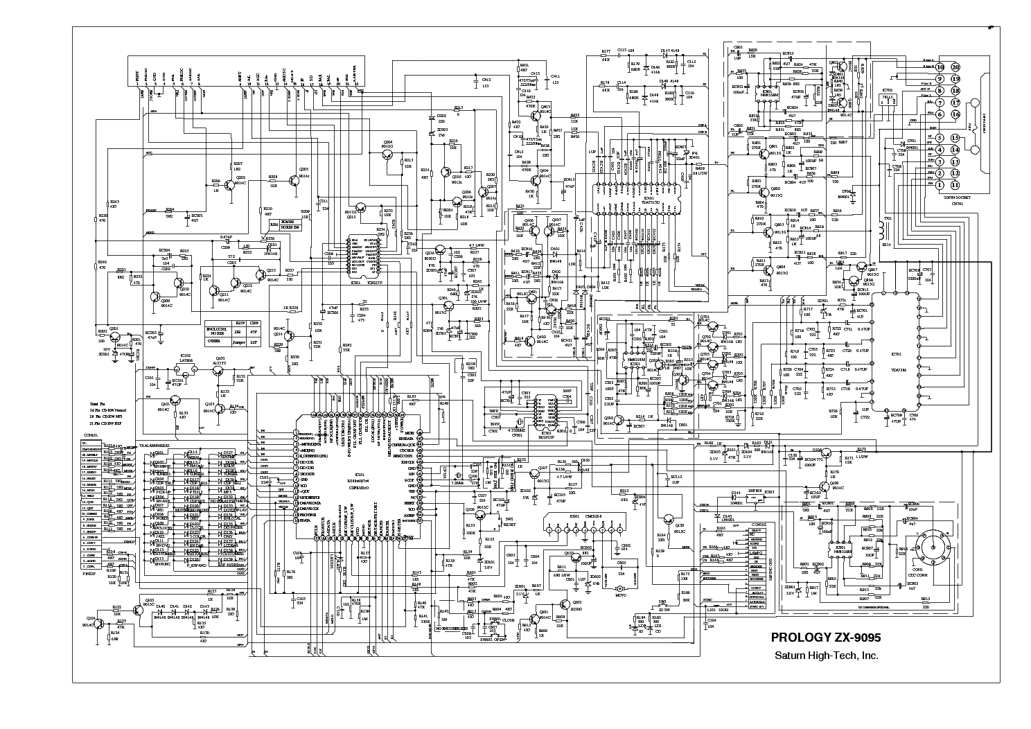 PROLOGY ZX-9095 Service Manual download, schematics, eeprom, repair ...