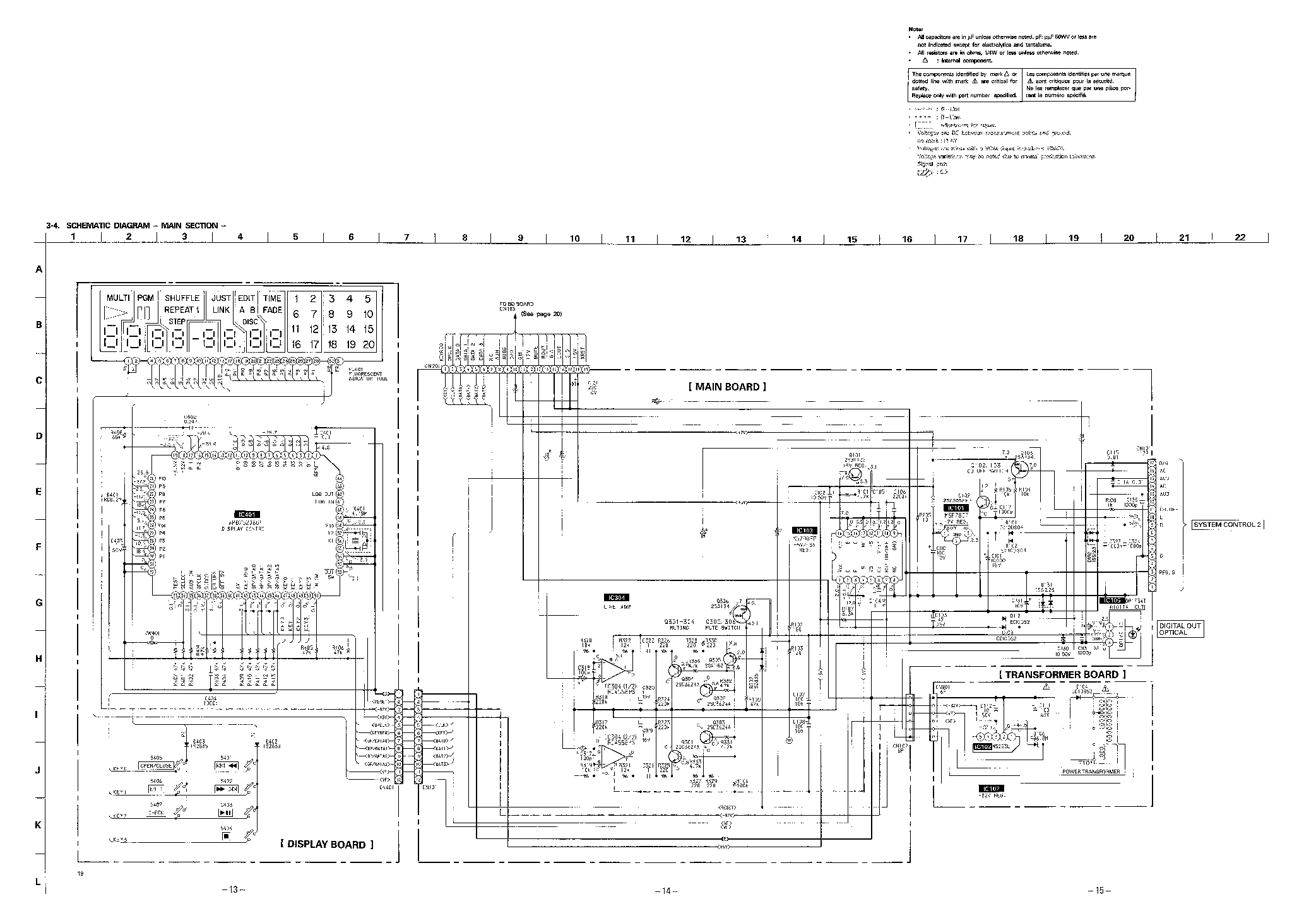 SONY CDP-H3600 SM Service Manual download, schematics, eeprom, repair ...