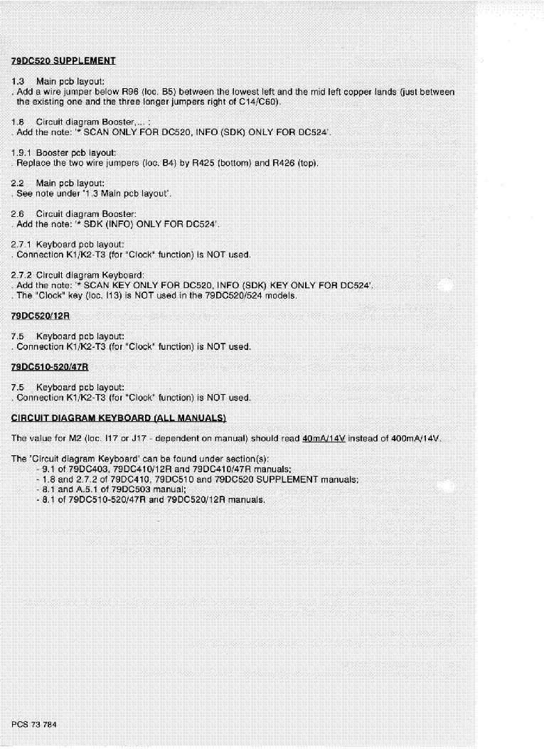 PHILIPS 79DC510-SUPPL47R- 79DC520-SUPP-12R-47R SI Service Manual ...