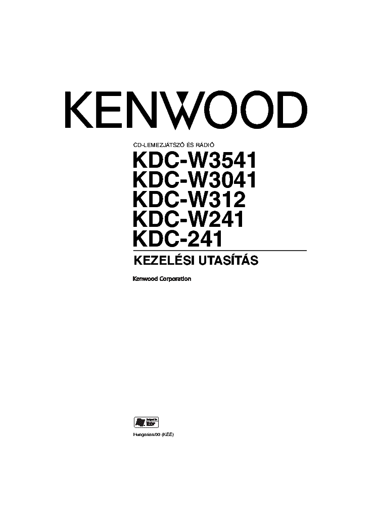 20-270 Autoradio Kenwood KDC-W241AY KDCW241AY Y21-6752-74