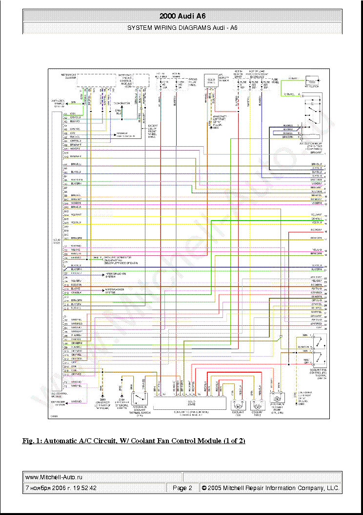 Audi A6 2000 Wiring Diagrams Sch Service Manual Download Schematics Eeprom Repair Info For Electronics Experts