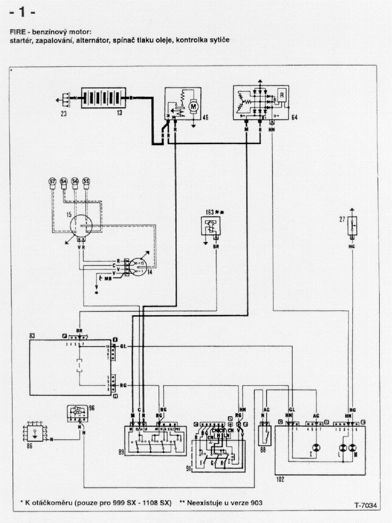 Fiat Uno Wiring Diagram Service Manual Download