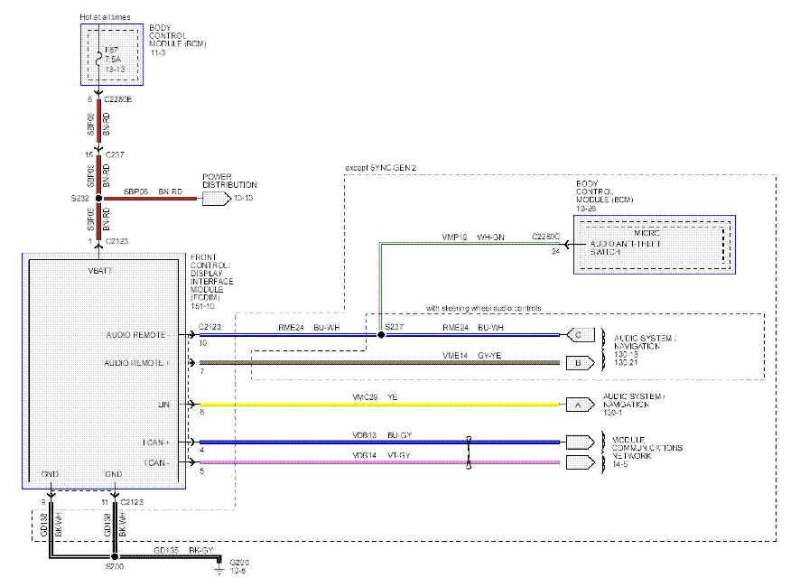 2014 Ford Focus Radio Wiring Diagram Database - Wiring Diagram Sample