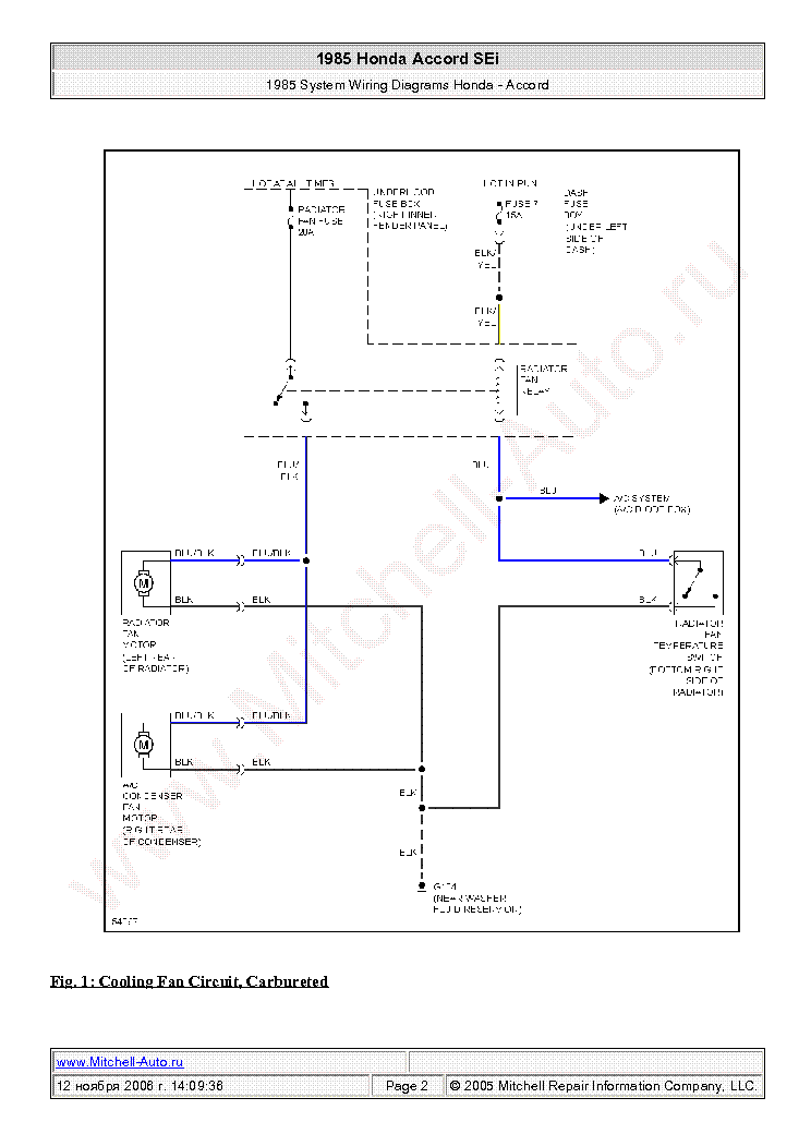 Honda Accord Sei 1985 Wiring Diagrams