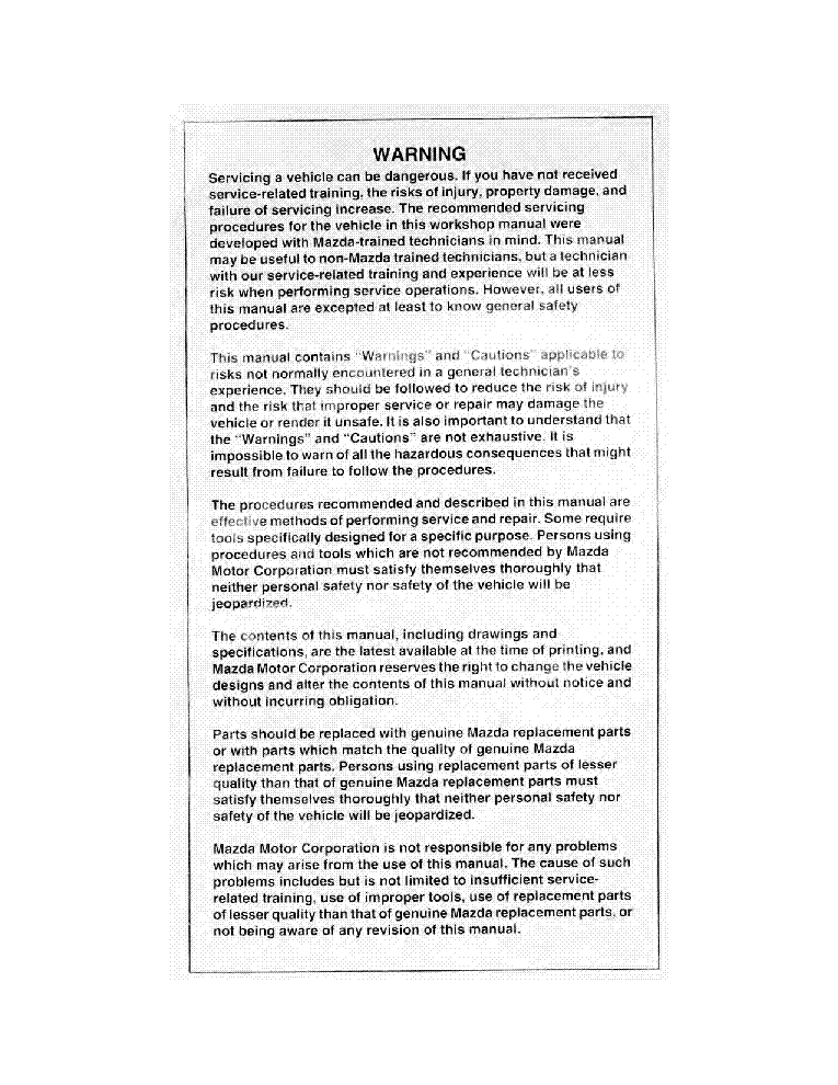 MAZDA3 2004 WIRING DIAGRAM Service Manual download, schematics, eeprom