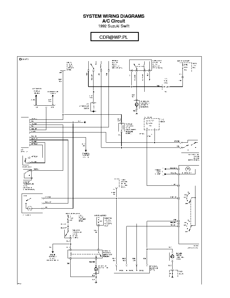 Suzuki Swift 1992 Sch Service Manual Download  Schematics