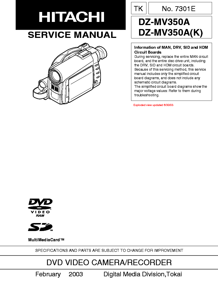 hitachi dz mv730a owners manual Manual camara hitachi dz-mv730a en espaƱol.