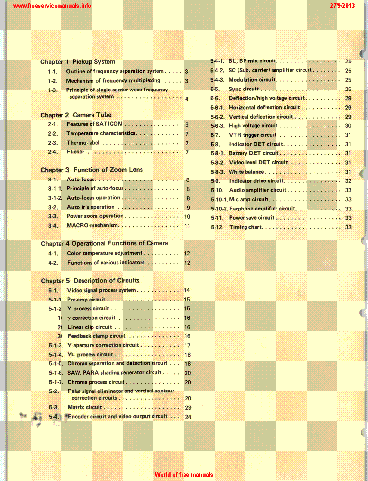 HITACHI VK-C800 SM Service Manual download, schematics, eeprom, repair ...