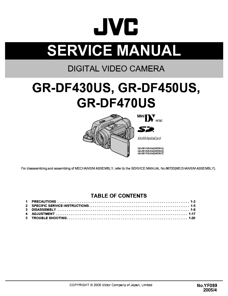 JVC GR-DF430US DF450US DF470US SM service manual