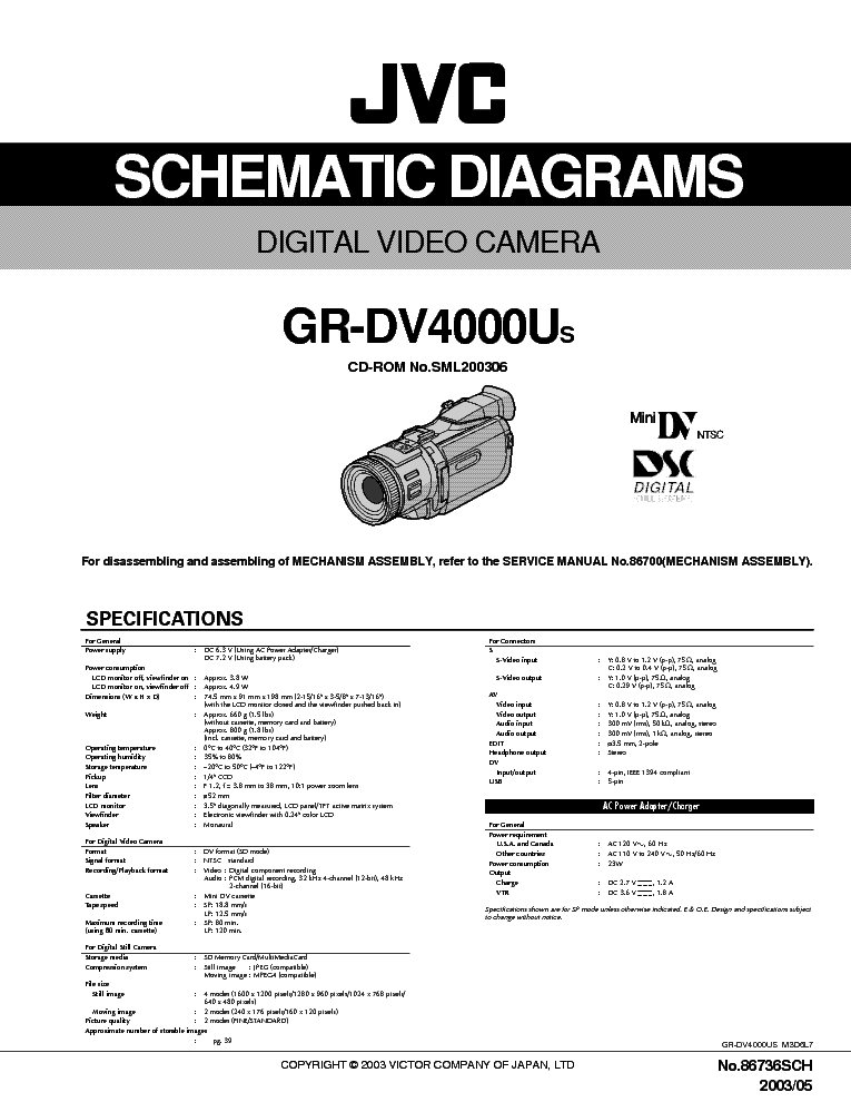 JVC GR-DV4000U SM 1 service manual