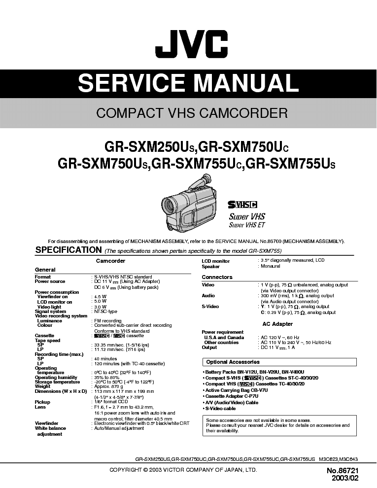 download free jvc rx 250 service manual