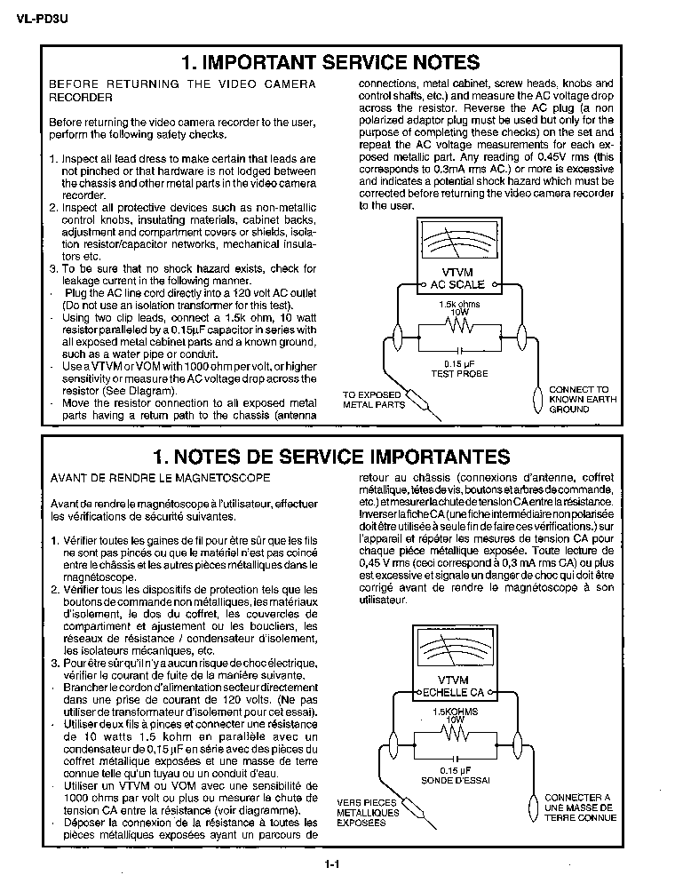 SHARP VL-PD3 SM service manual (2nd page)