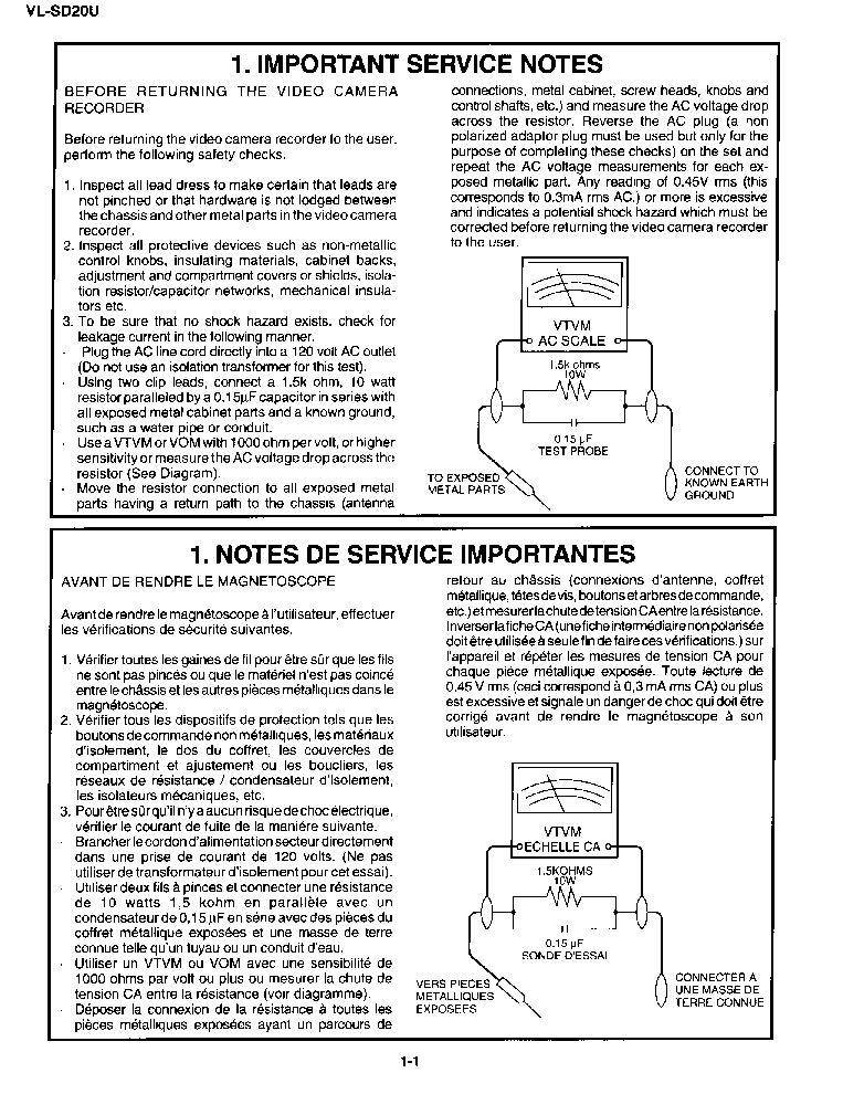 SHARP VL-SD20 SM service manual (2nd page)