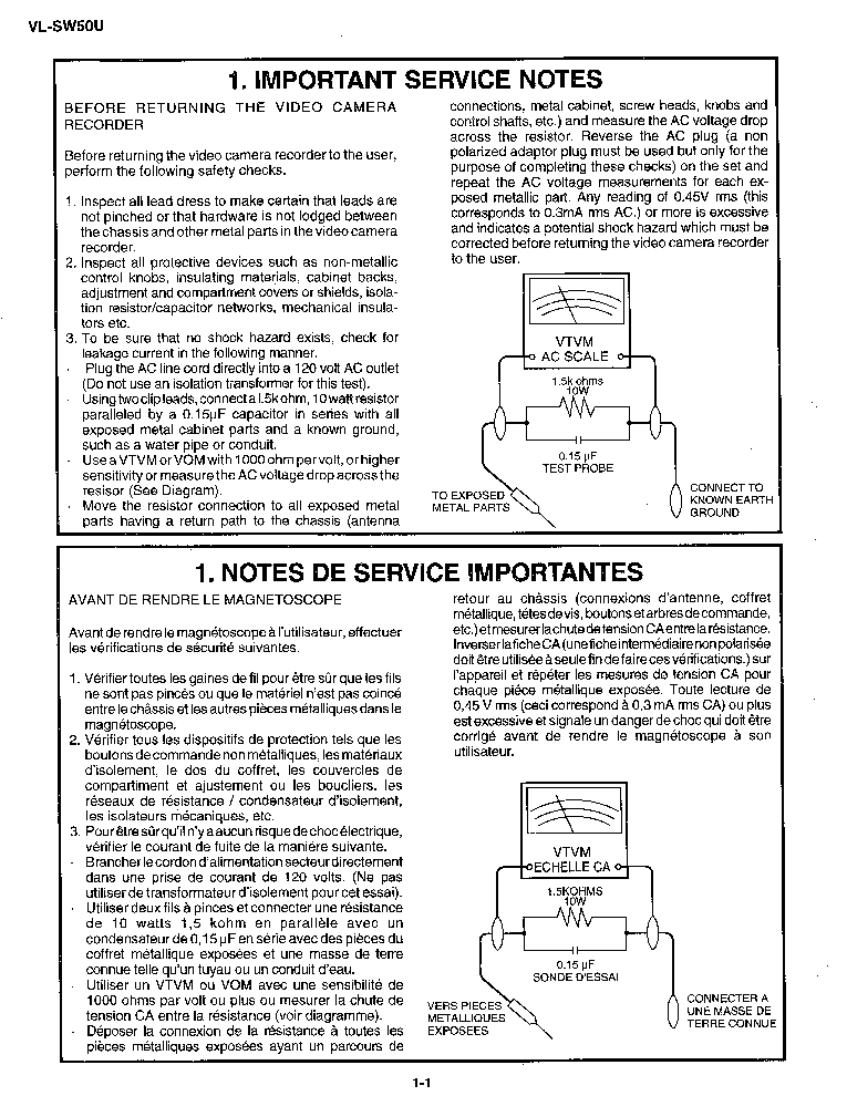 SHARP VL-SW50 SM service manual (2nd page)