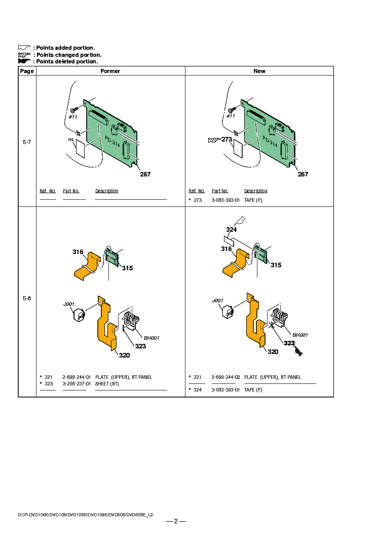 SONY DCRDVD106 DVD108 DVD109 DVD608 SUPP LEVEL2 VER1.3 Service Manual