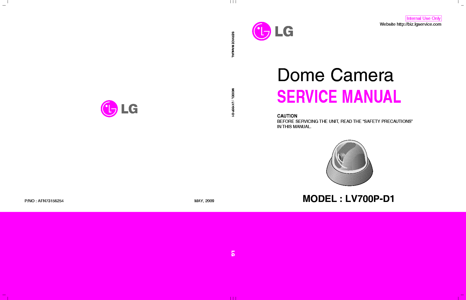 LG LV700P-D1  service manual