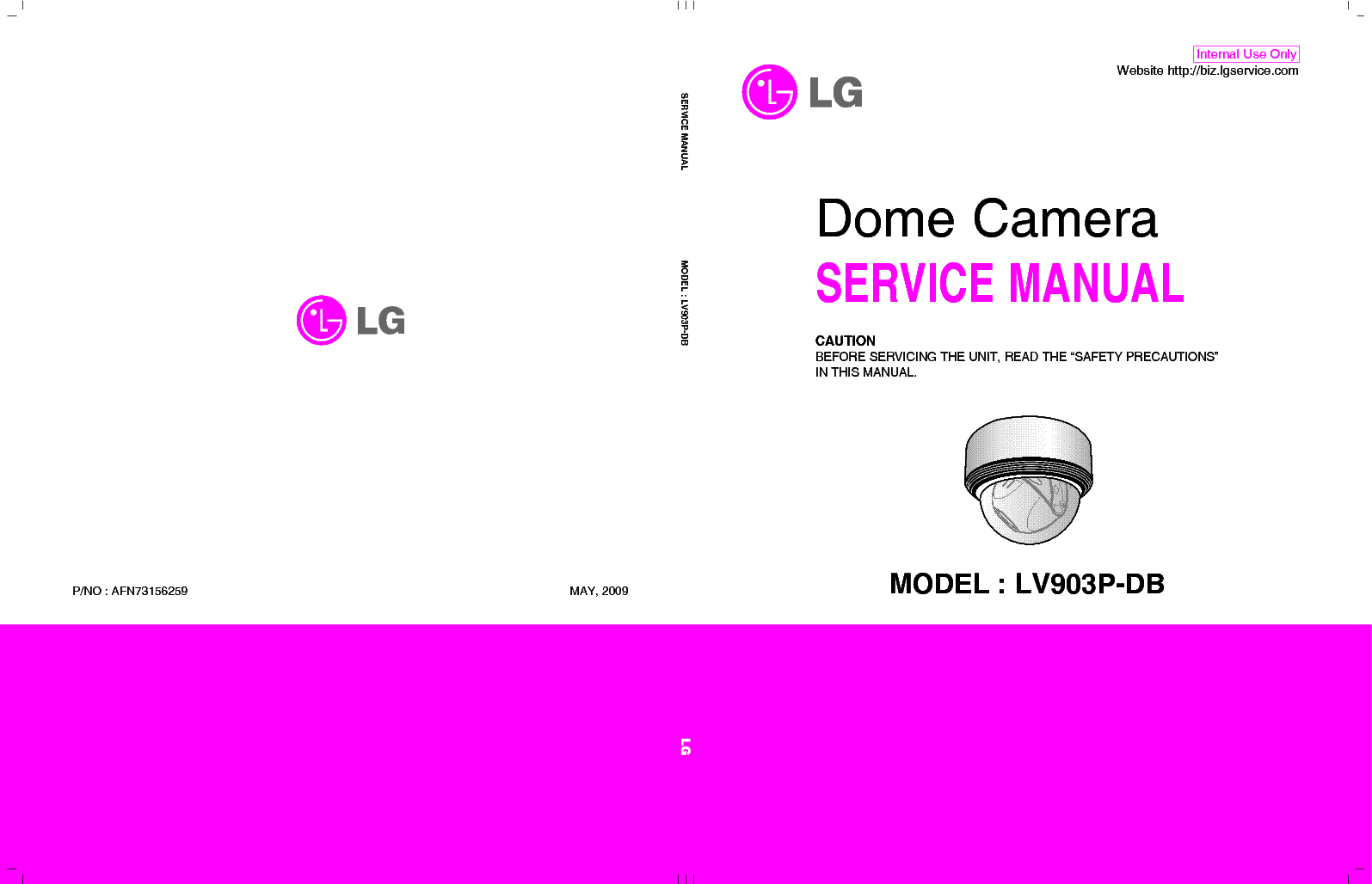 LG LV903P-DB service manual