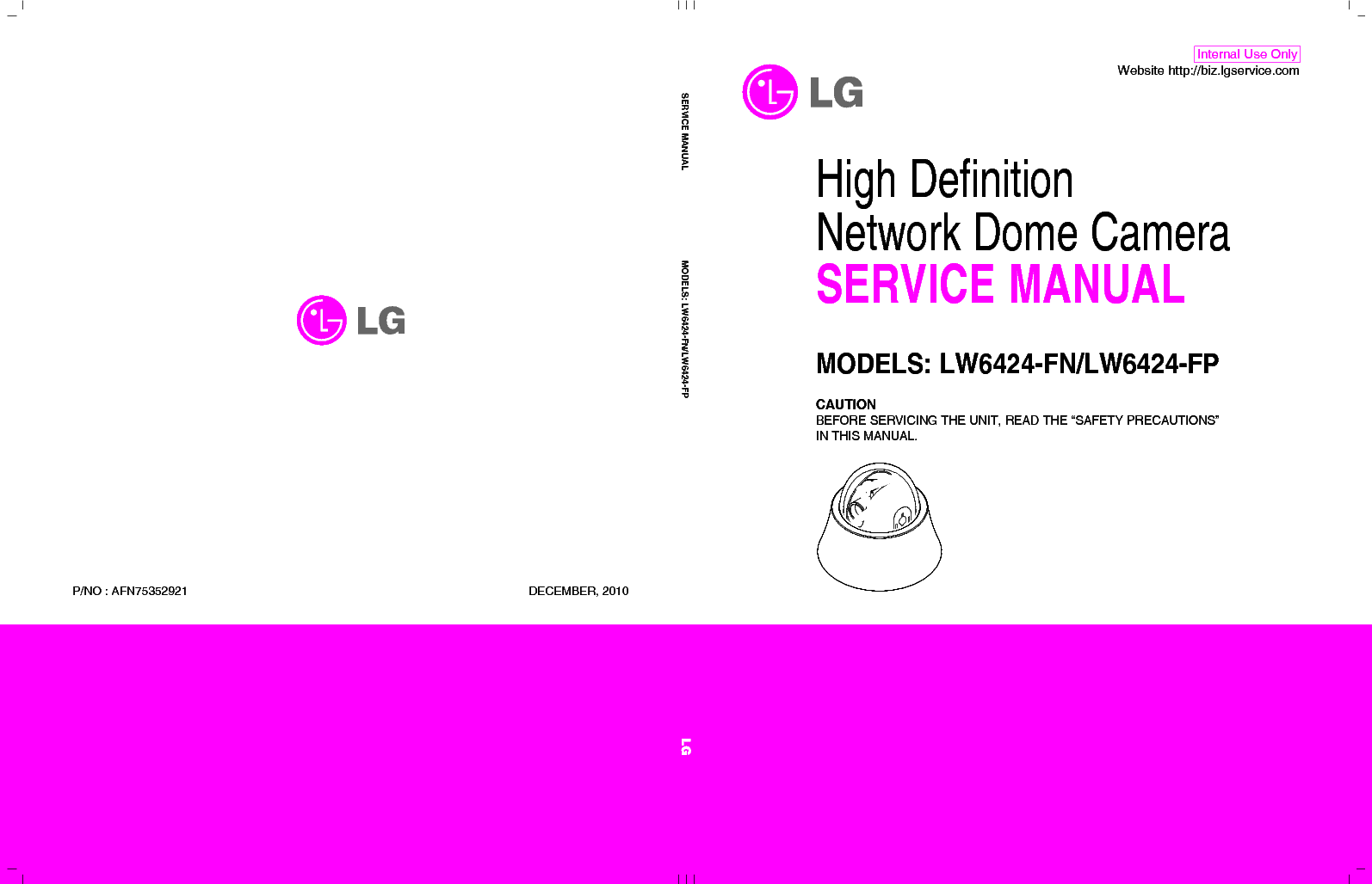 LG LW6424-FN LW6424-FP AFN75352921 service manual