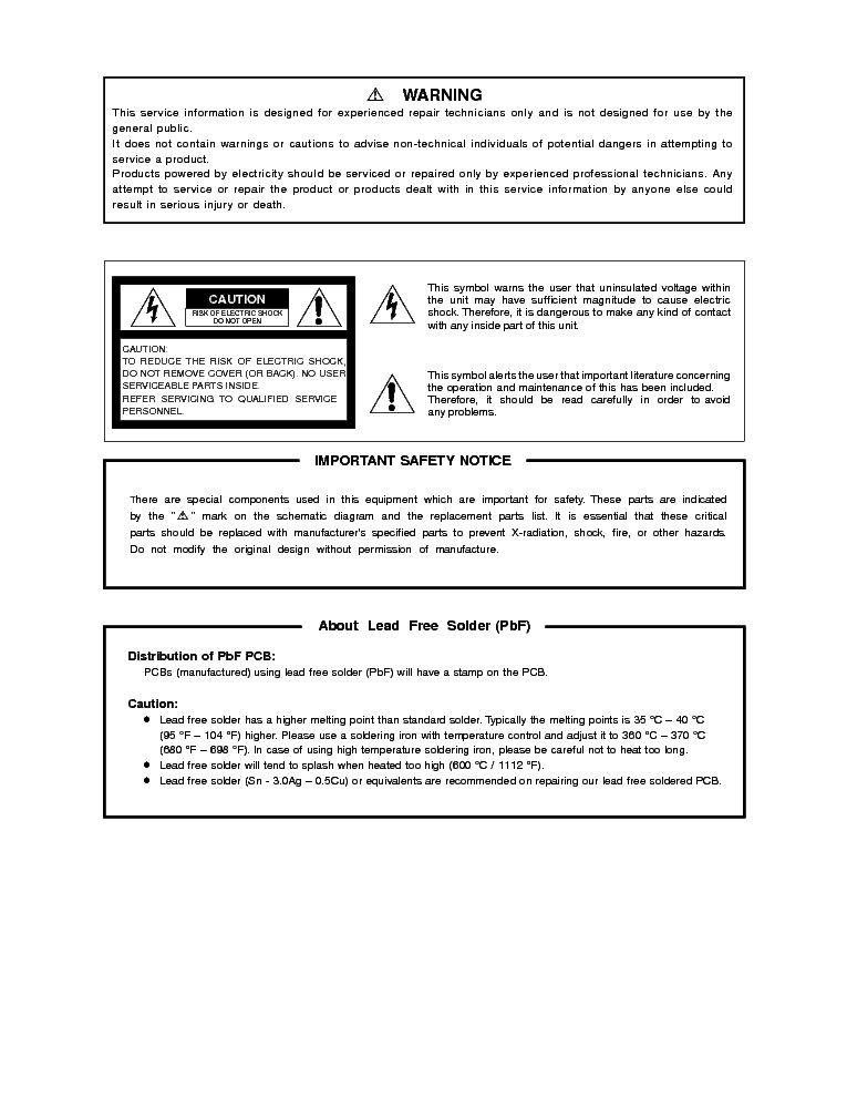 PANASONIC WVCS320 WVCS324E CCTV CAMERA Service Manual download