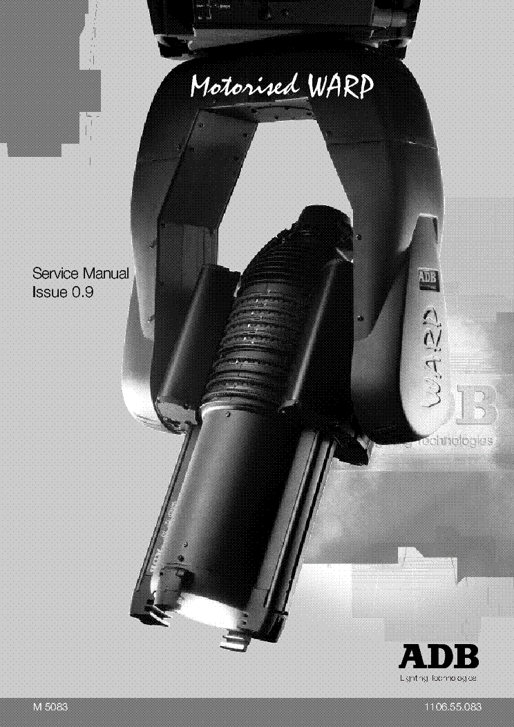 ADB M5083-E MOTORISED-WARP SM service manual (1st page)