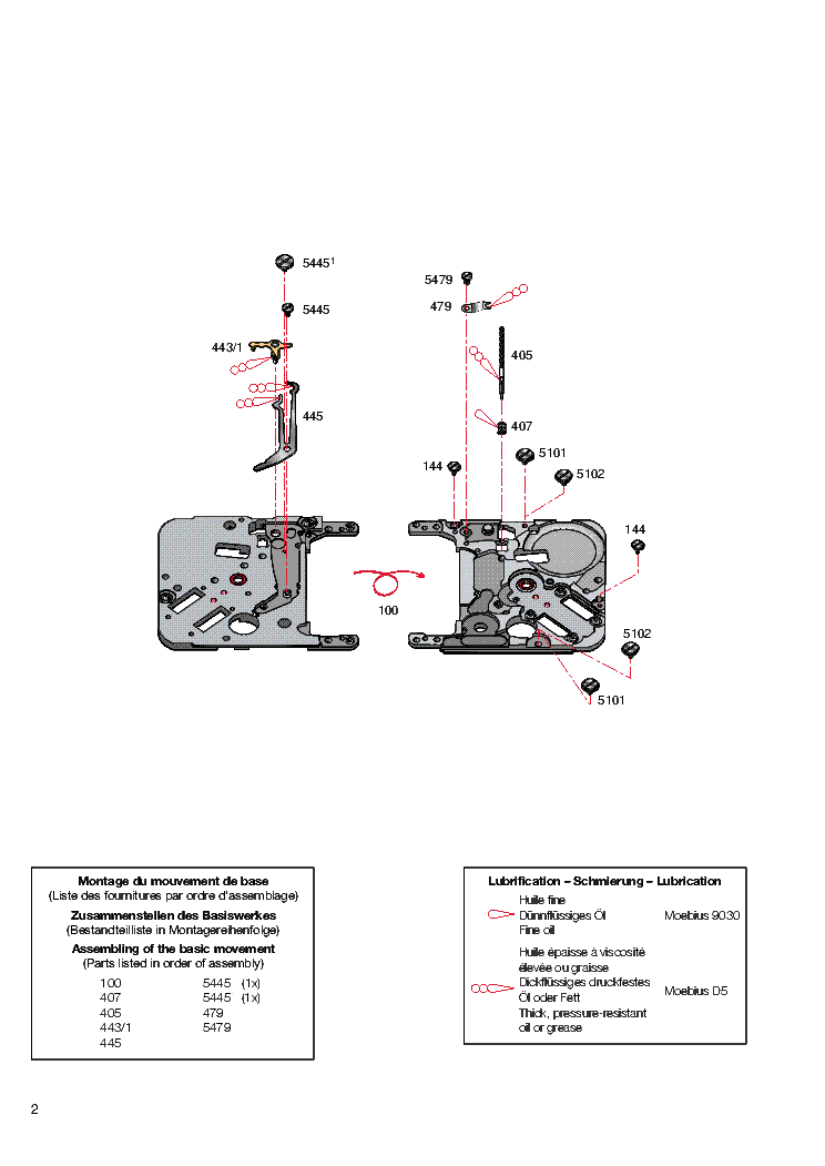 ETA 958.333 ANA DIGITAL WATCH 1995 SM Service Manual download