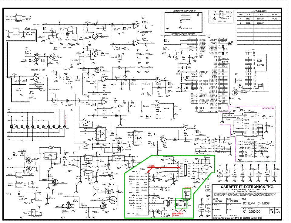 GARRET M138 AT MAX METAL DETECTOR SCHEMATIC Service Manual download