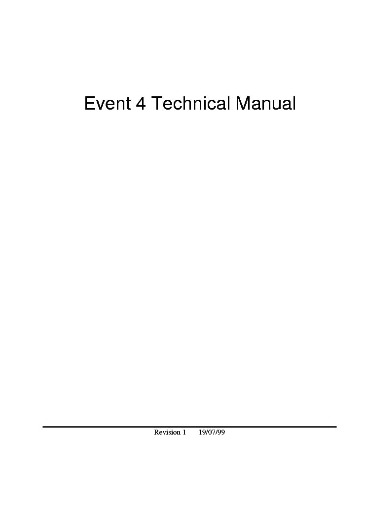 JANDS EVENT 4 SM service manual (1st page)
