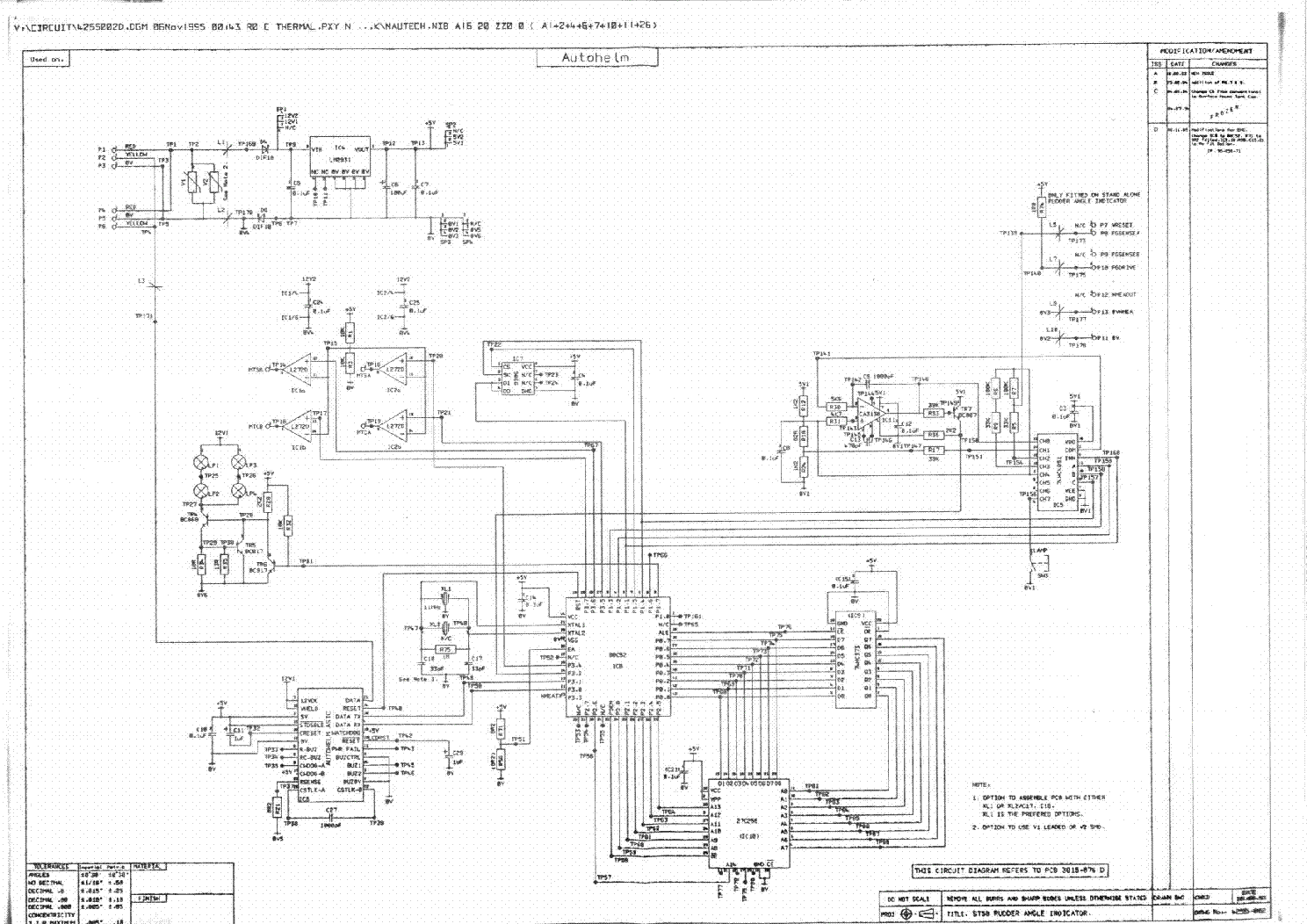 RAYMARINE RAYTHEON ST50 CIRCUIT DIAGRAMS Service Manual download ...