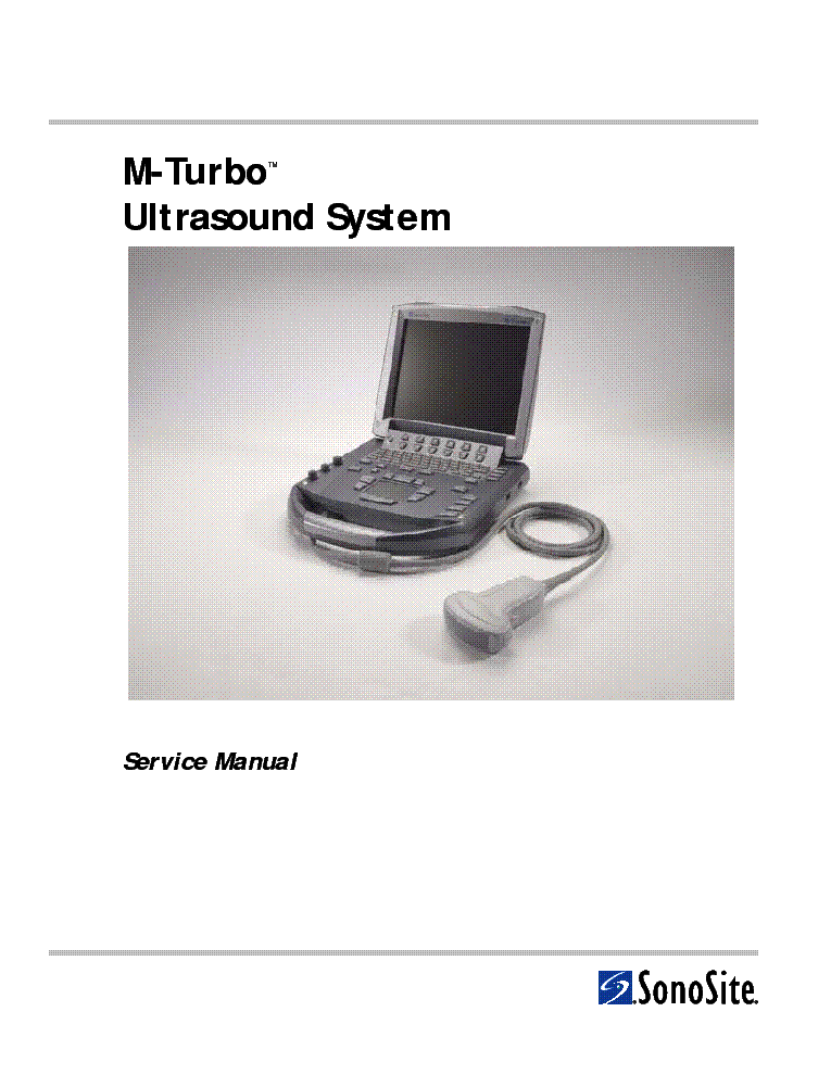 SONOSITE M-TURBO service manual (1st page)