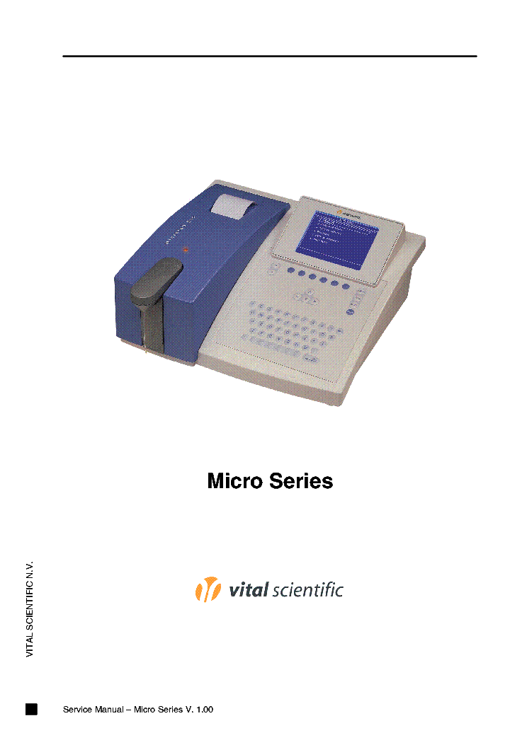 VITALAB MICROLAB-300 SERVIVE-MANUAL service manual (1st page)