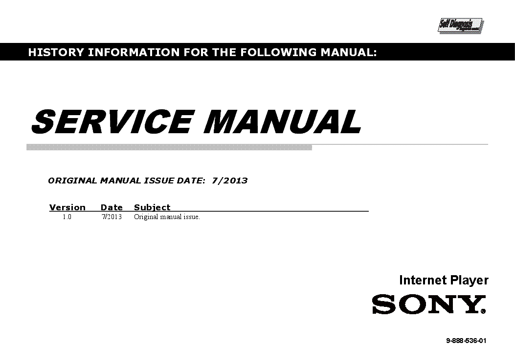 SONY NSZ-GU1 VER.1.0 SM service manual