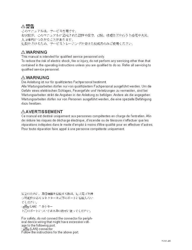 SONY PCS-XL55 1ST-EDITION REV.1 SM service manual (2nd page)