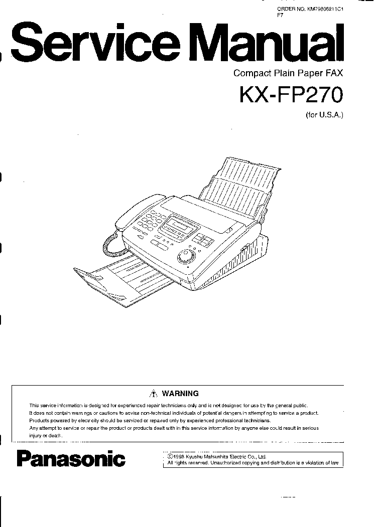 Инструкция panasonic kx ft63