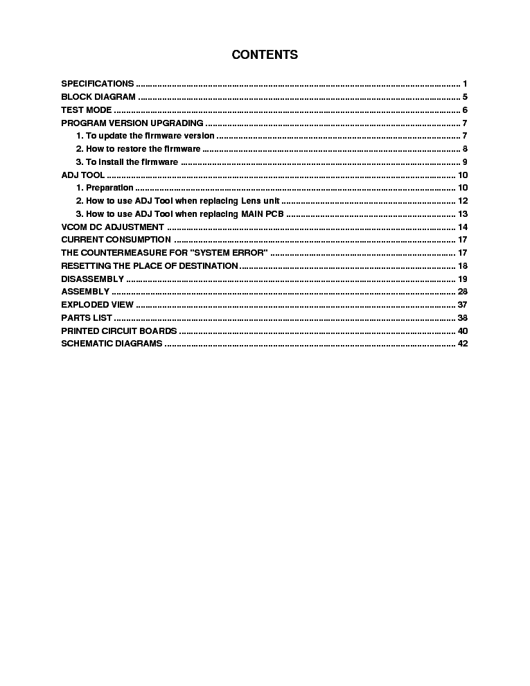 CASIO EX-S770 SM service manual (2nd page)