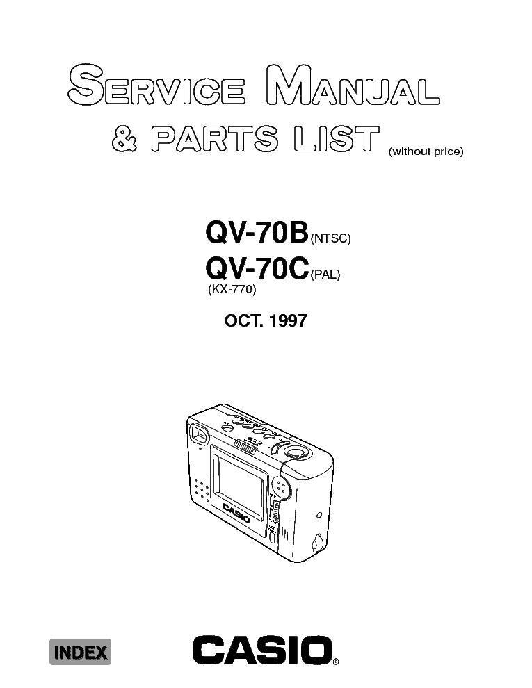 CASIO QV-70B 70C SM service manual (1st page)