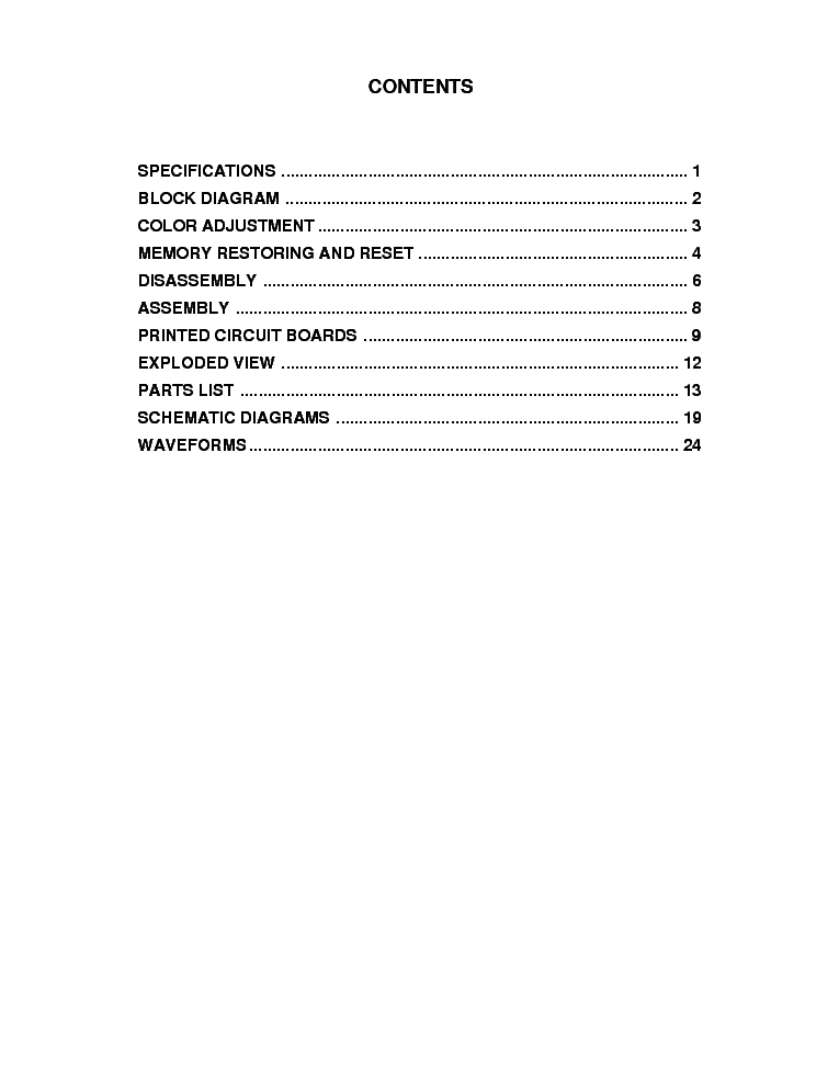CASIO QV-70B 70C SM service manual (2nd page)