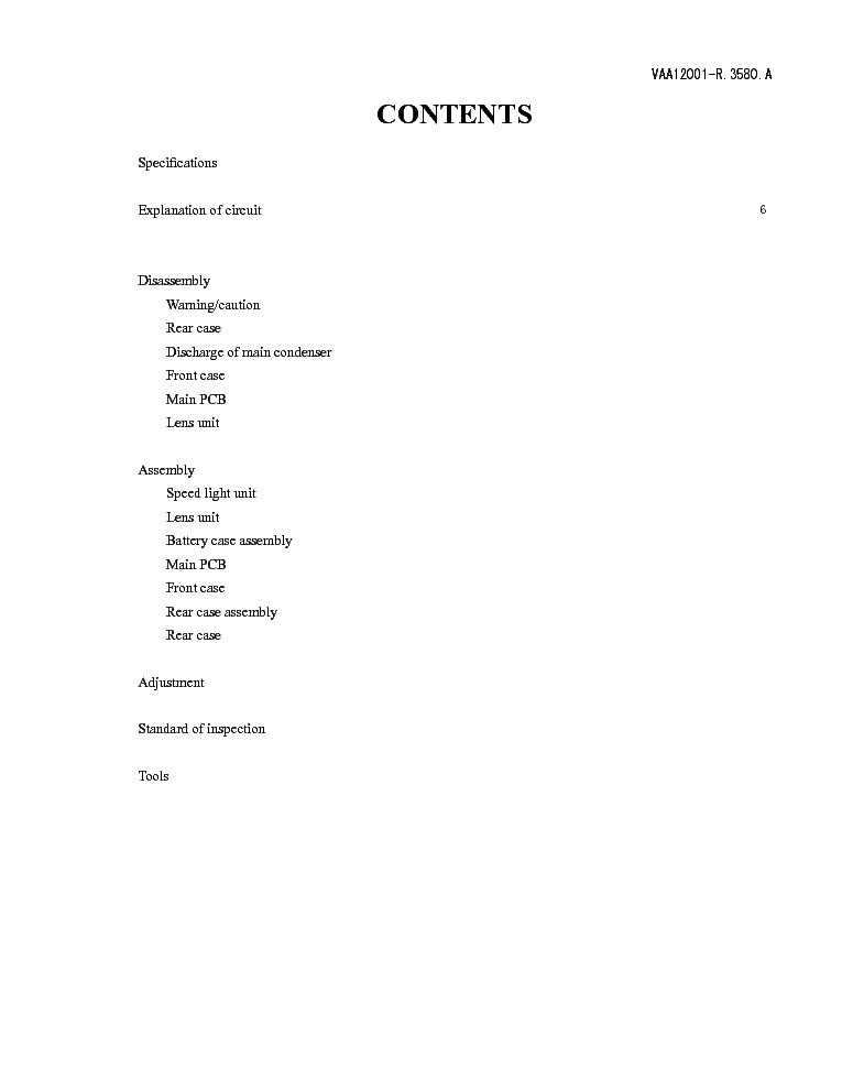 NIKON COOLPIX 2000 SM REPAIR GUIDE service manual (2nd page)