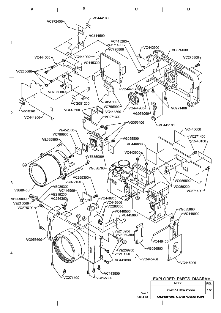 OLYMPUS C-765ULTRAZOOM service manual