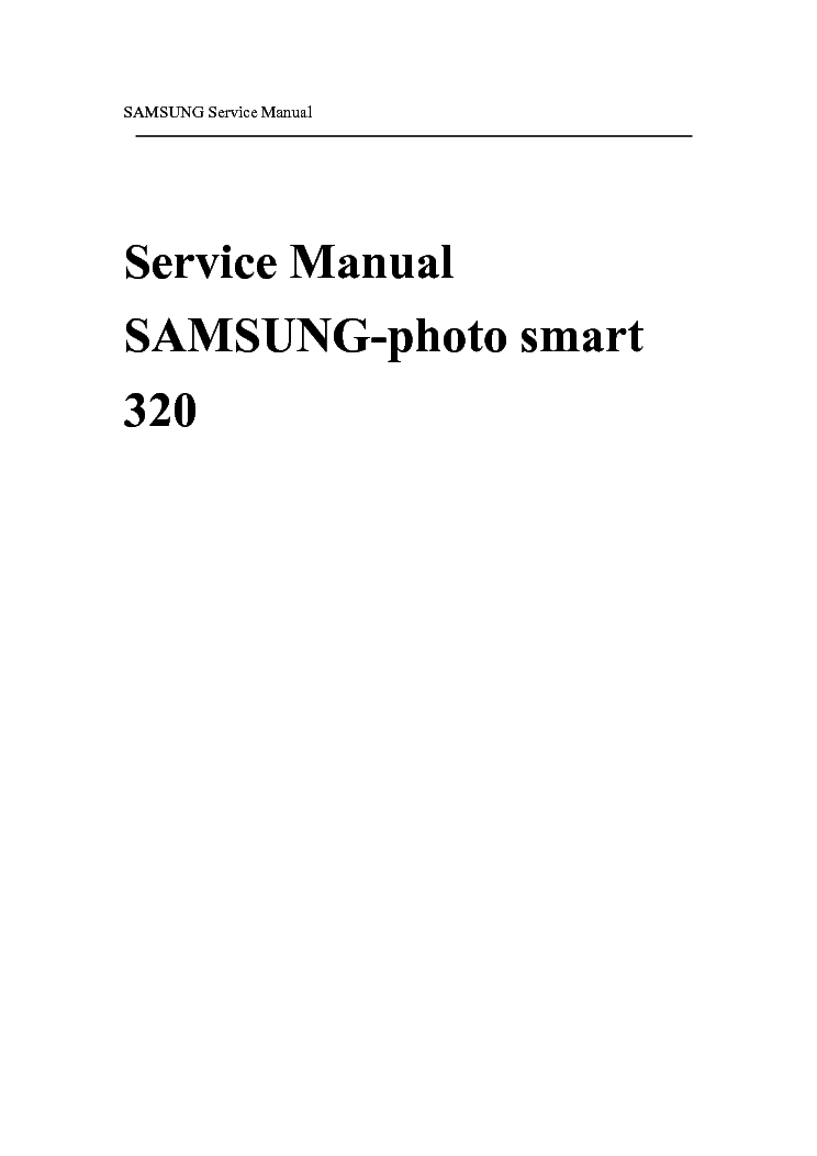 SAMSUNG DIGIMAX 340 service manual