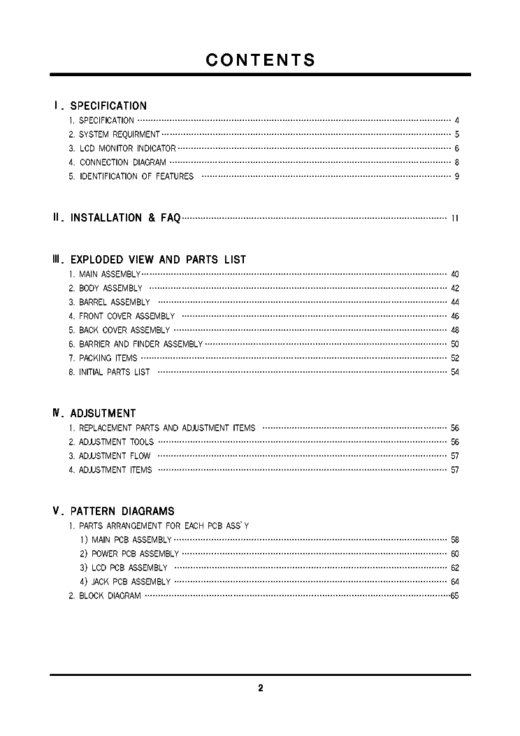 SAMSUNG DIGIMAX U-CA3 service manual