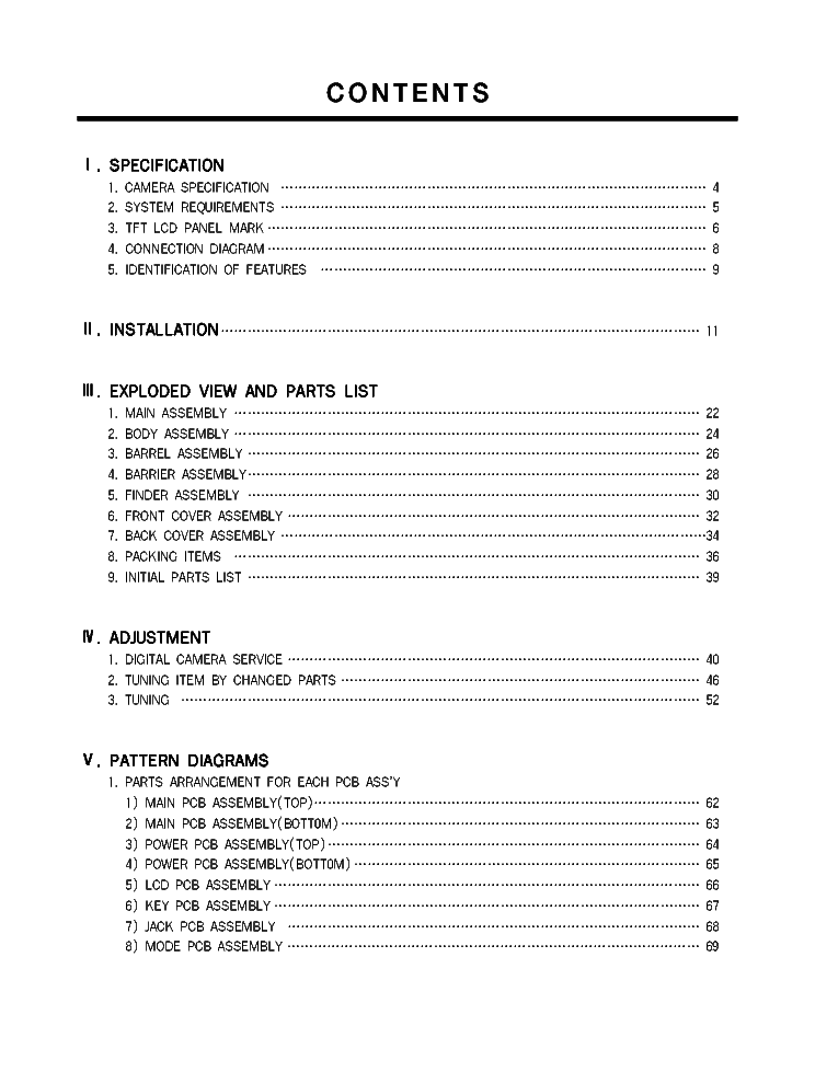 SAMSUNG DIGIMAX V70 service manual