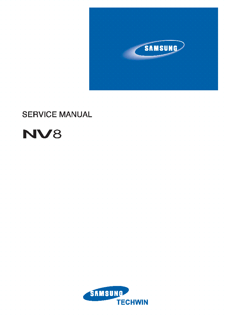 SAMSUNG NV8 service manual